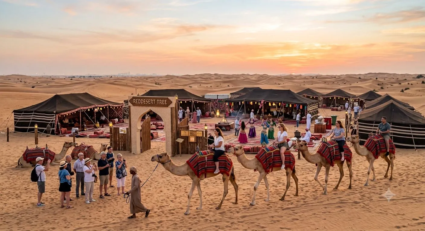 Red Desert Tree desert camp
